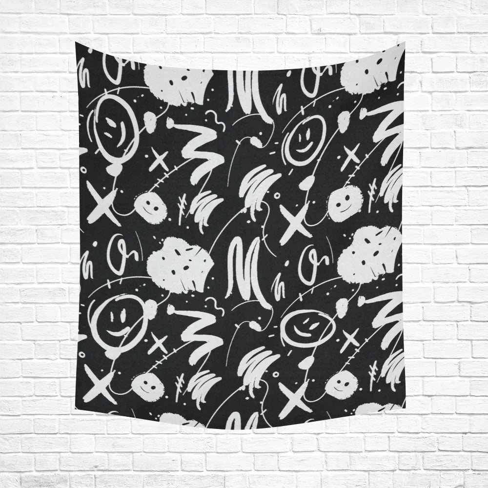 White Wall Tapestry - 51"x 60"