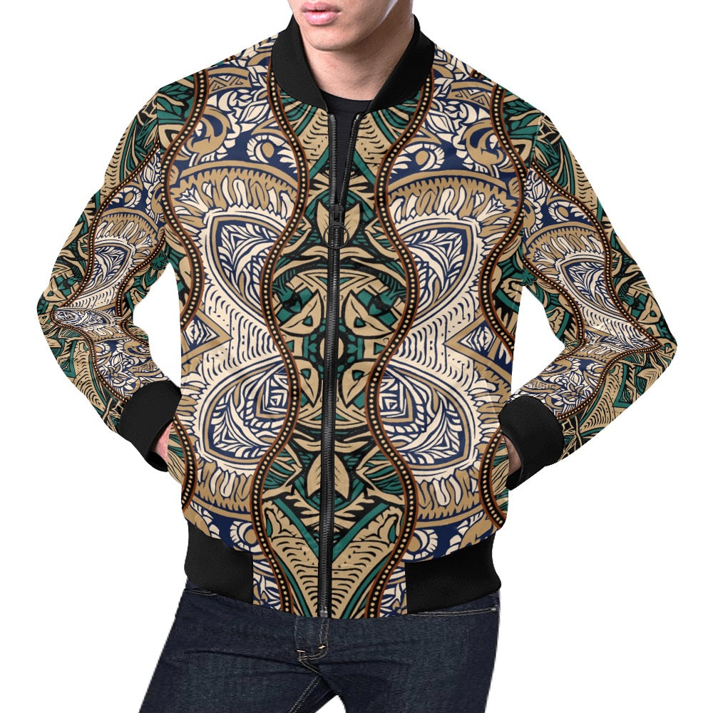 Men's All Over Print Casual Jacket (Model H19)