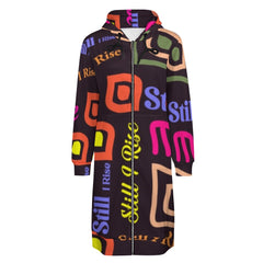 Women's full print long Hoodie