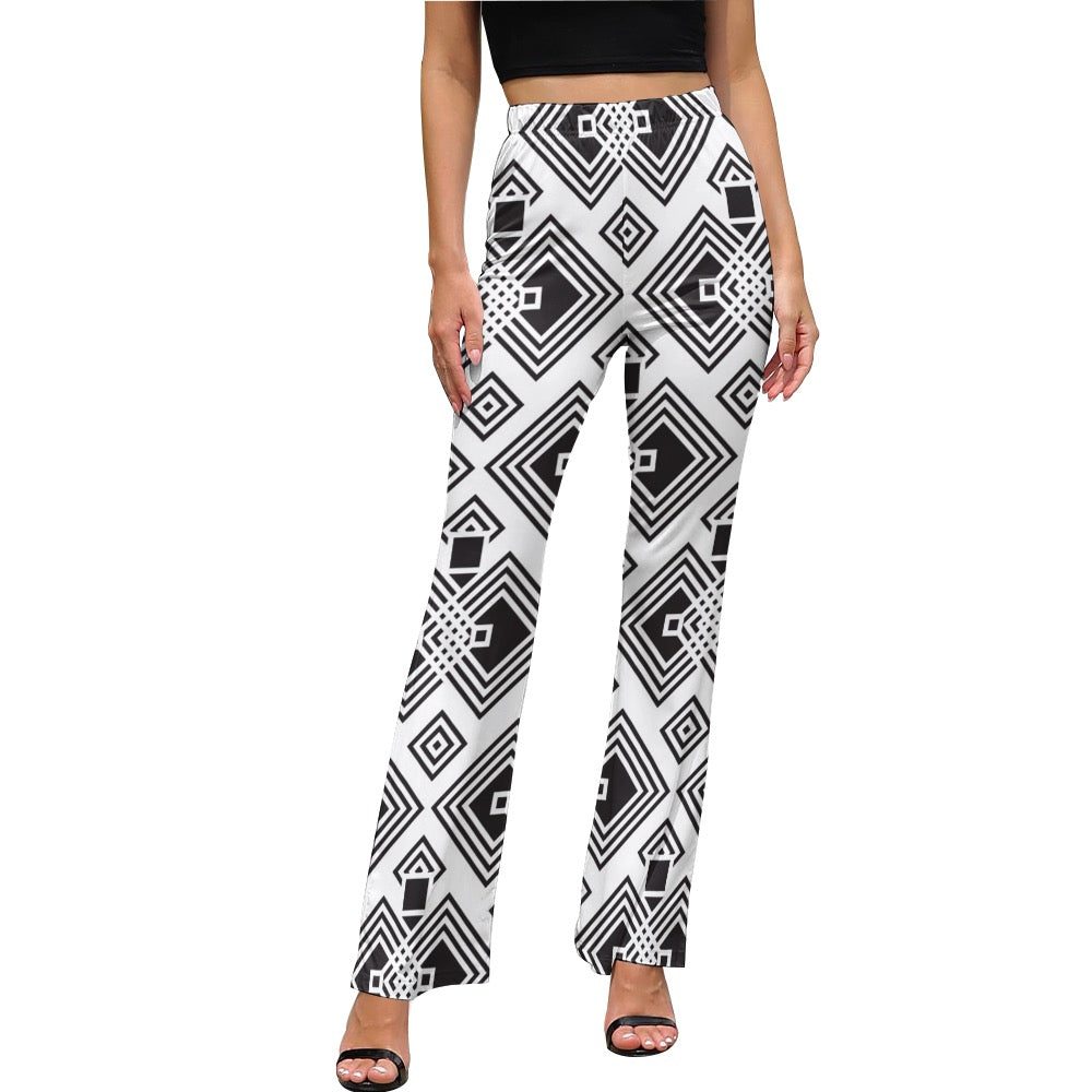 Women's AfroCentrc Pattern Harlem Renaissance LP Flared Pants