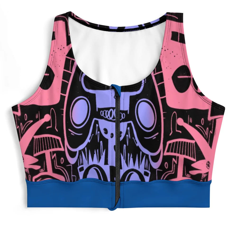 Tie-Dye Yoga Zip-Up Vest