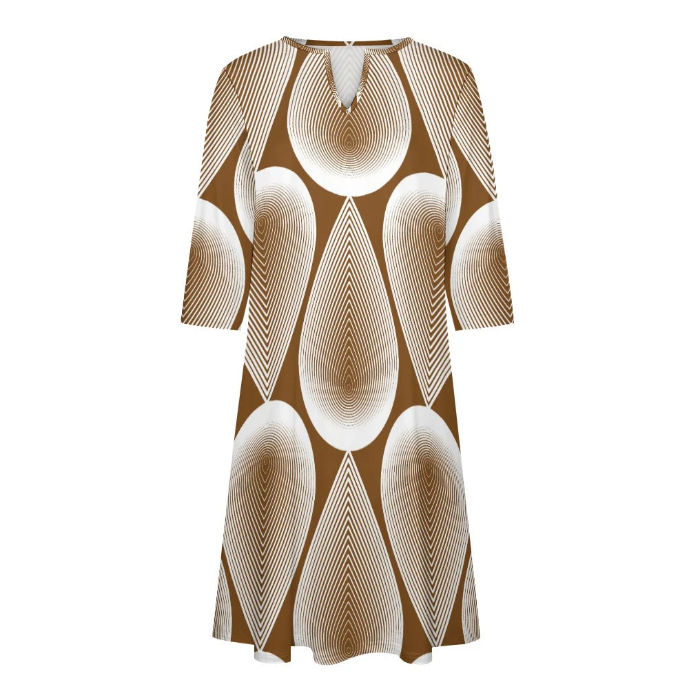 Women's 7-Point Sleeve Dress