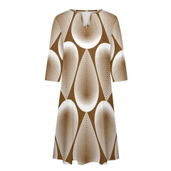 Women's 7-Point Sleeve Dress