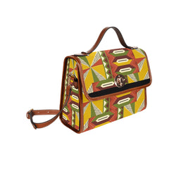 Waterproof Canvas Bag-Brown (All Over Print) (1641)