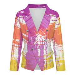 Women's Two-Button Casual Blazer Suit