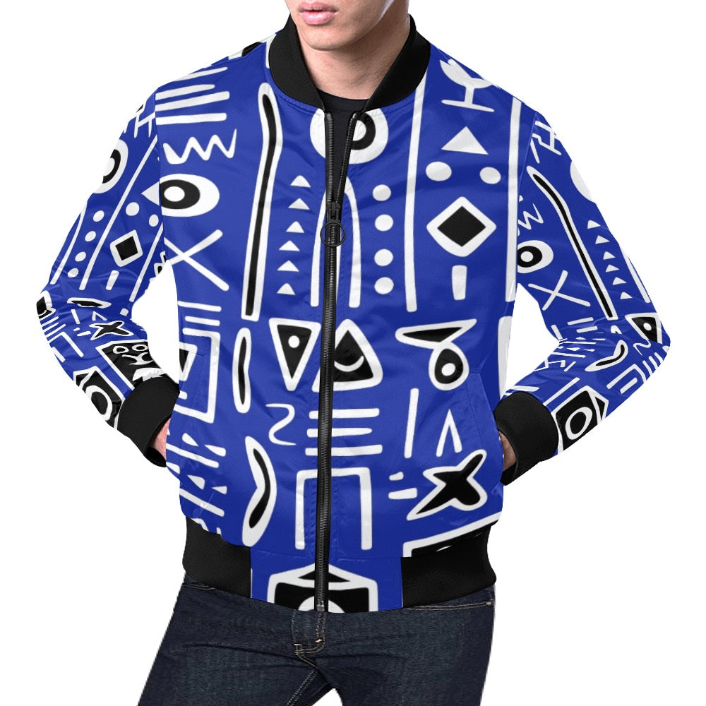 Men's All Over Print Casual Jacket (Model H19)