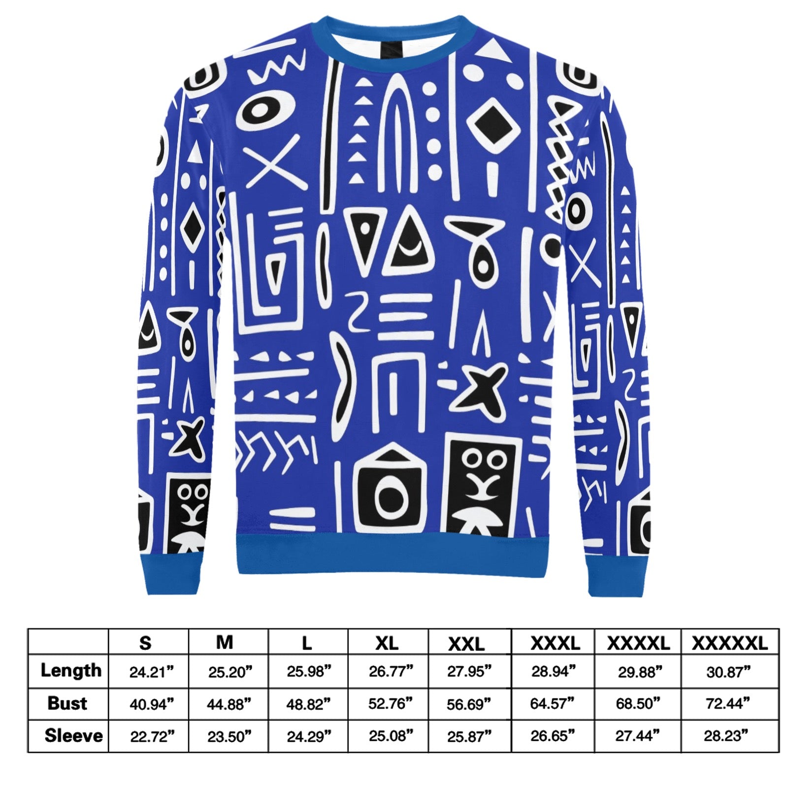 Men's All Over Print Sweatshirt (Model H18)