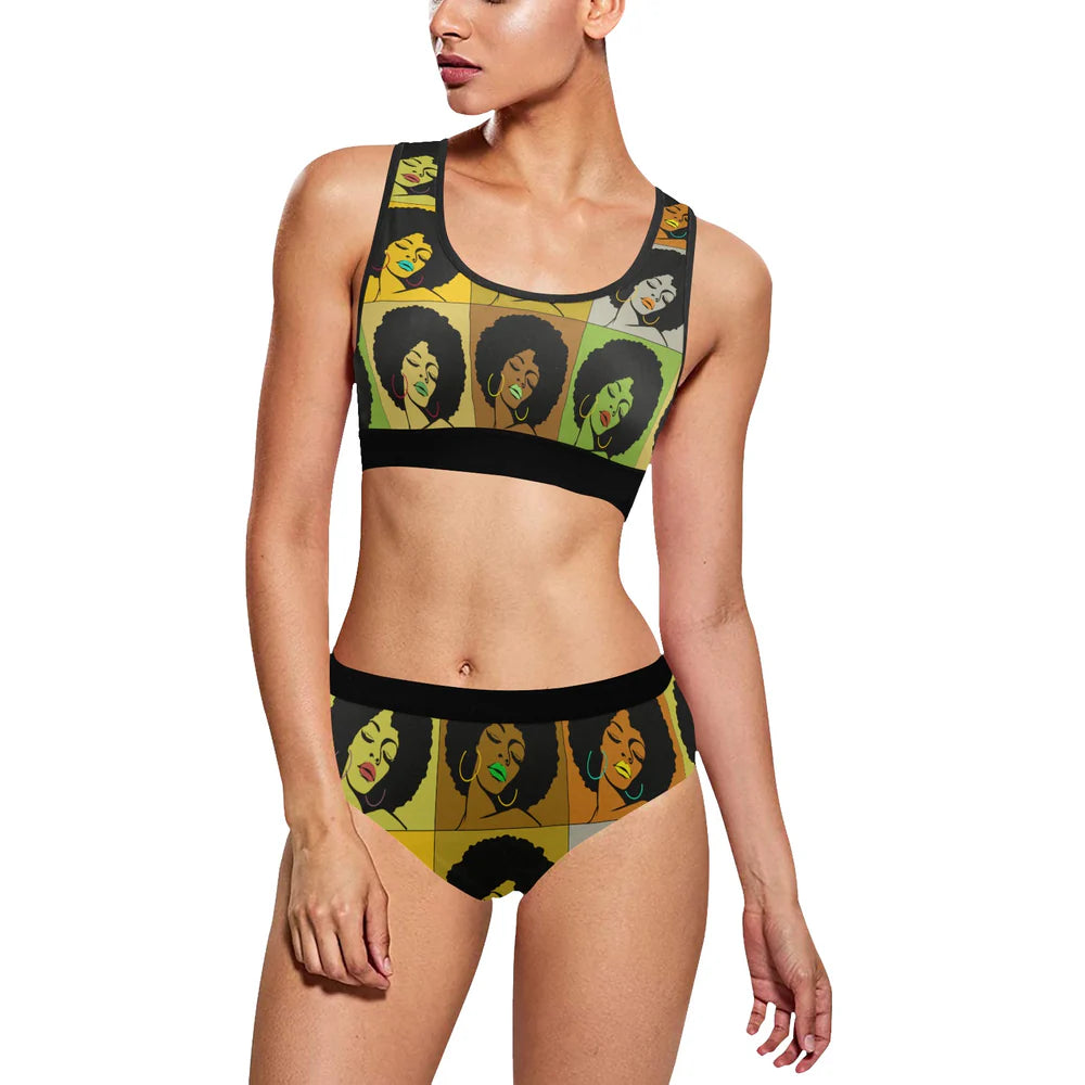 Women's Sports Bra Yoga Set (Set 13)