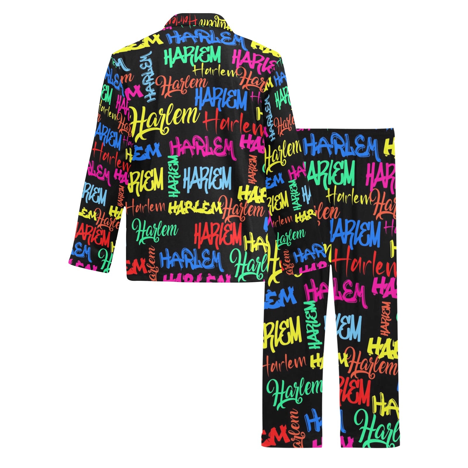 Men's V-Neck Long Pajama Set