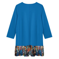 casual V neck dress for women