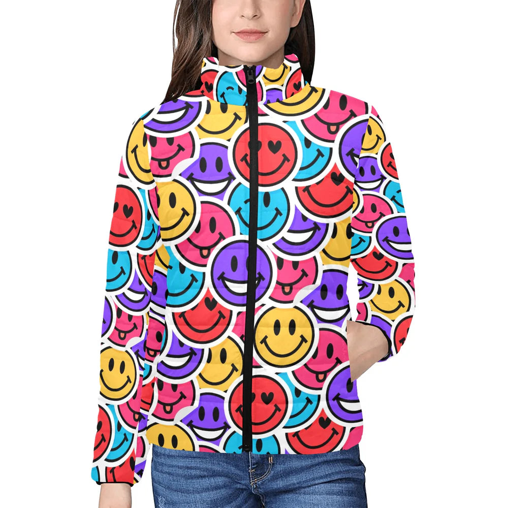 Women's Stand Collar Padded Jacket (H41)