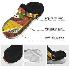 Custom Print Fleece Lined Adults Clogs