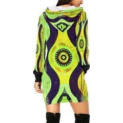 Women's All Over Print Hoodie Mini Dress (H27)