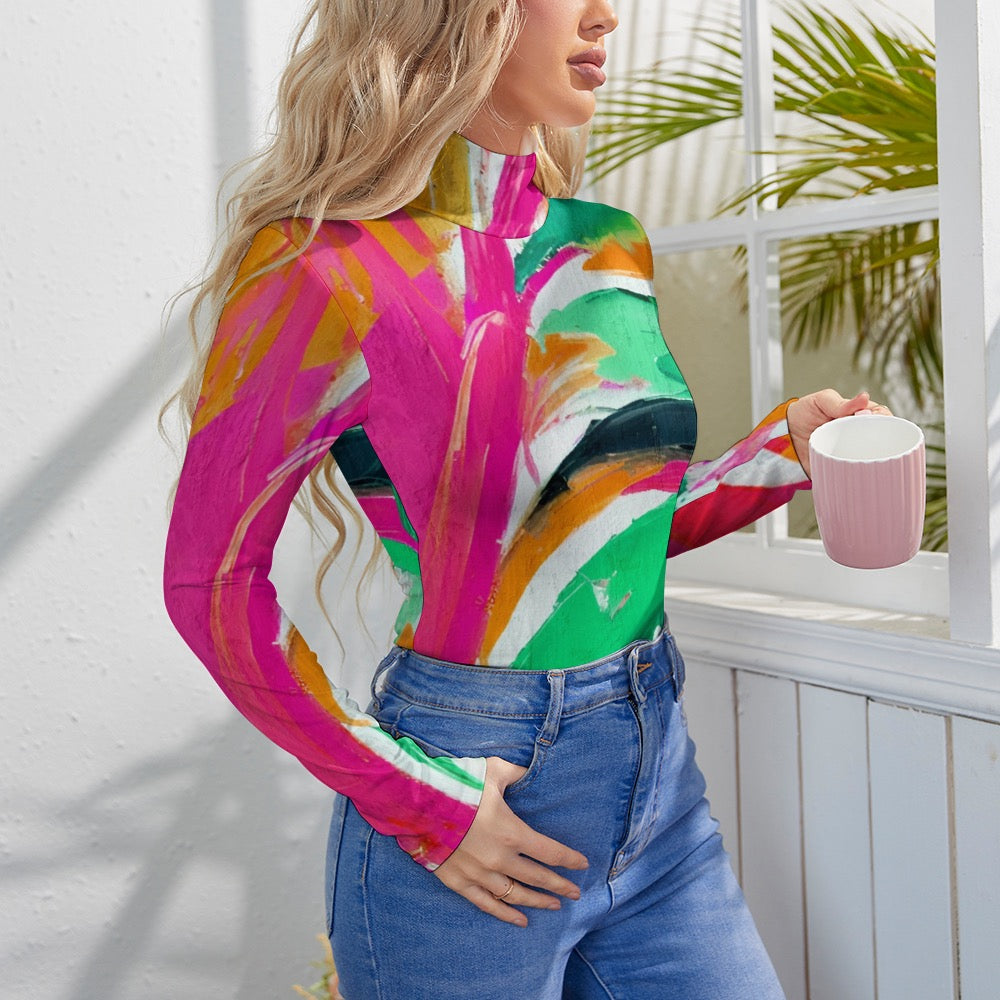 Women's Turtleneck Long Sleeve Bodysuit