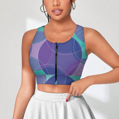 Yoga Zipper Vest New Tie-Dye