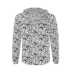 Men's All Over Print Full Zip Hoodie (Model H14)
