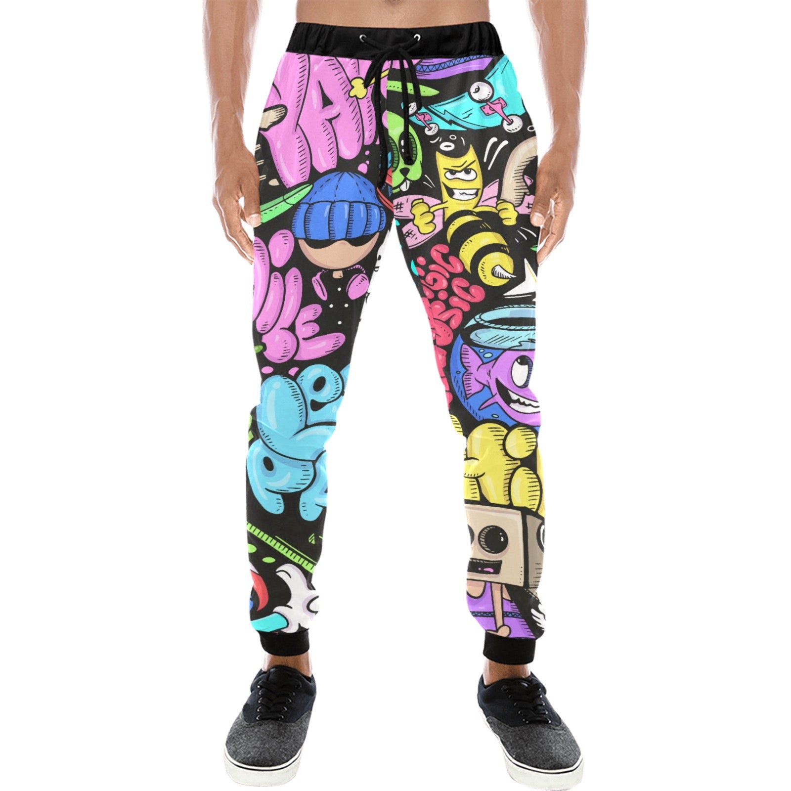 Men's All-Over Jogger Sweatpants (Model L11)