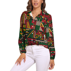 Vintage Casual Long Sleeve Shirt Top