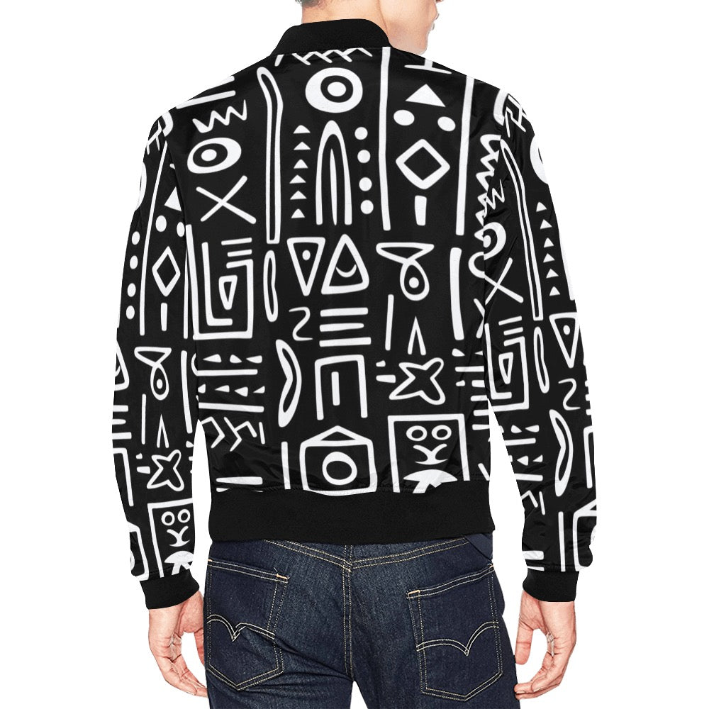 Men's All Over Print Casual Jacket (Model H19)