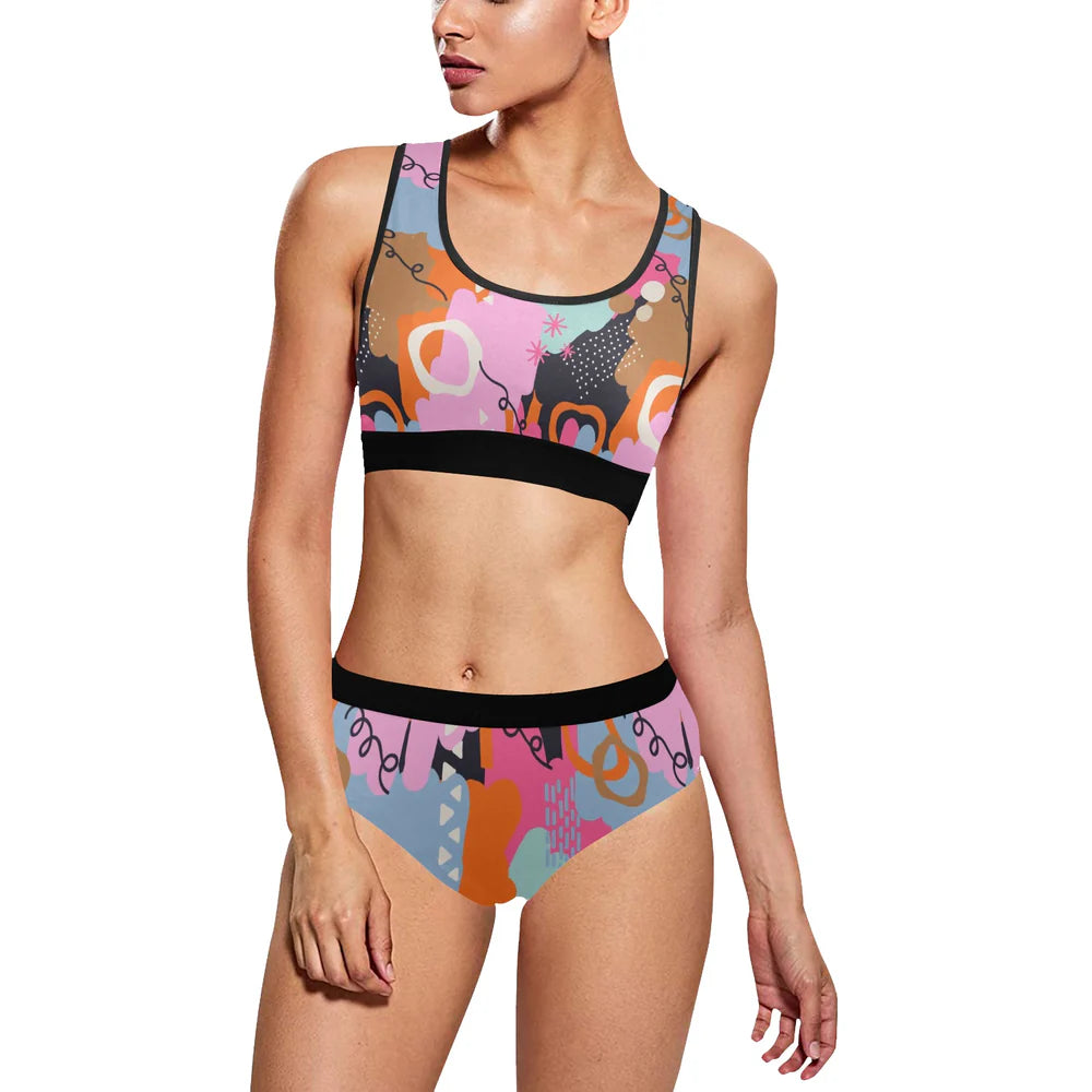 Women's Sports Bra Yoga Set (Set 13)