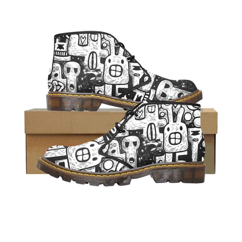 Men's Canvas Chukka Boots (Model 2402-1)