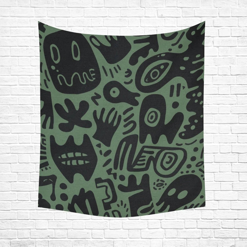 White Wall Tapestry - 51"x 60"