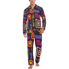 Men's V-Neck Long Pajama Set