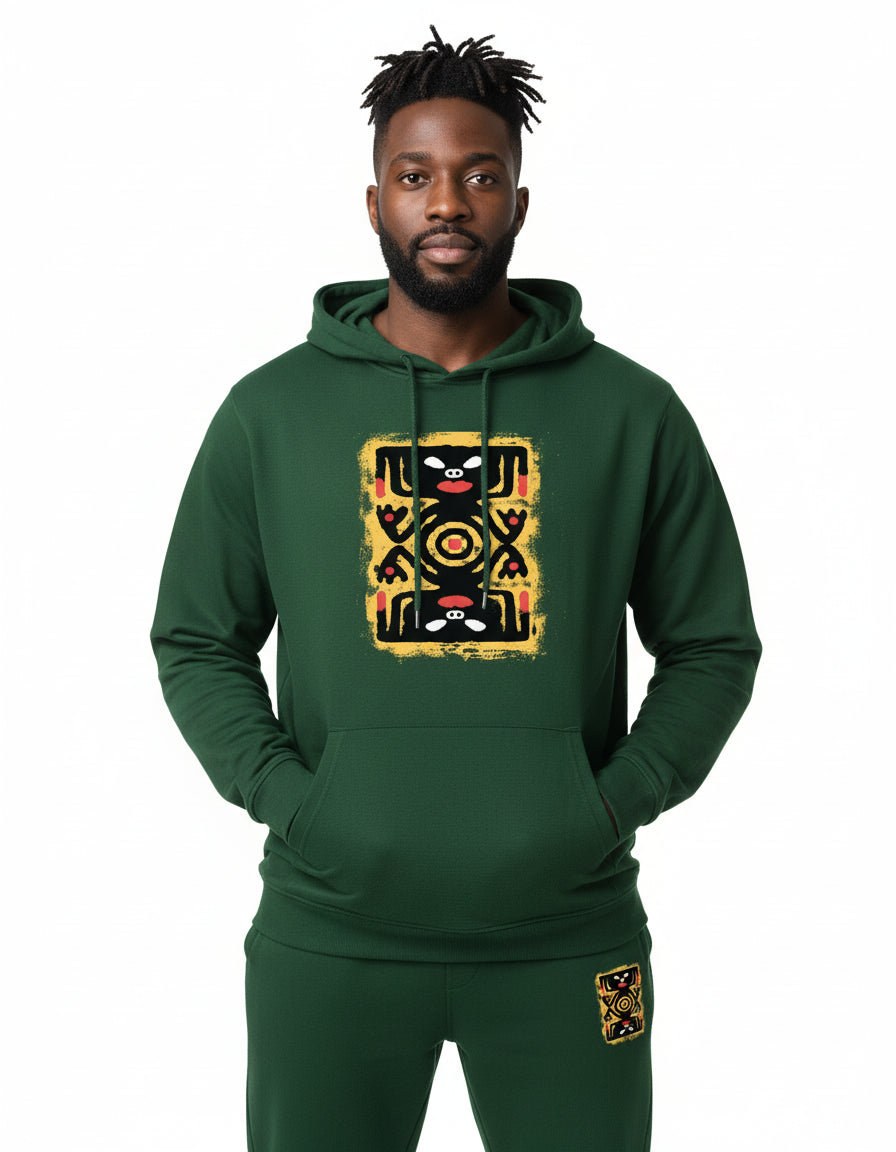 Tribal Print Hoodie Set