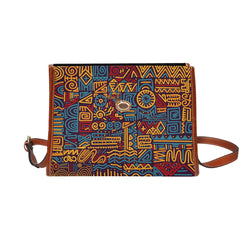 Waterproof Canvas Bag-Brown (All Over Print) (1641)