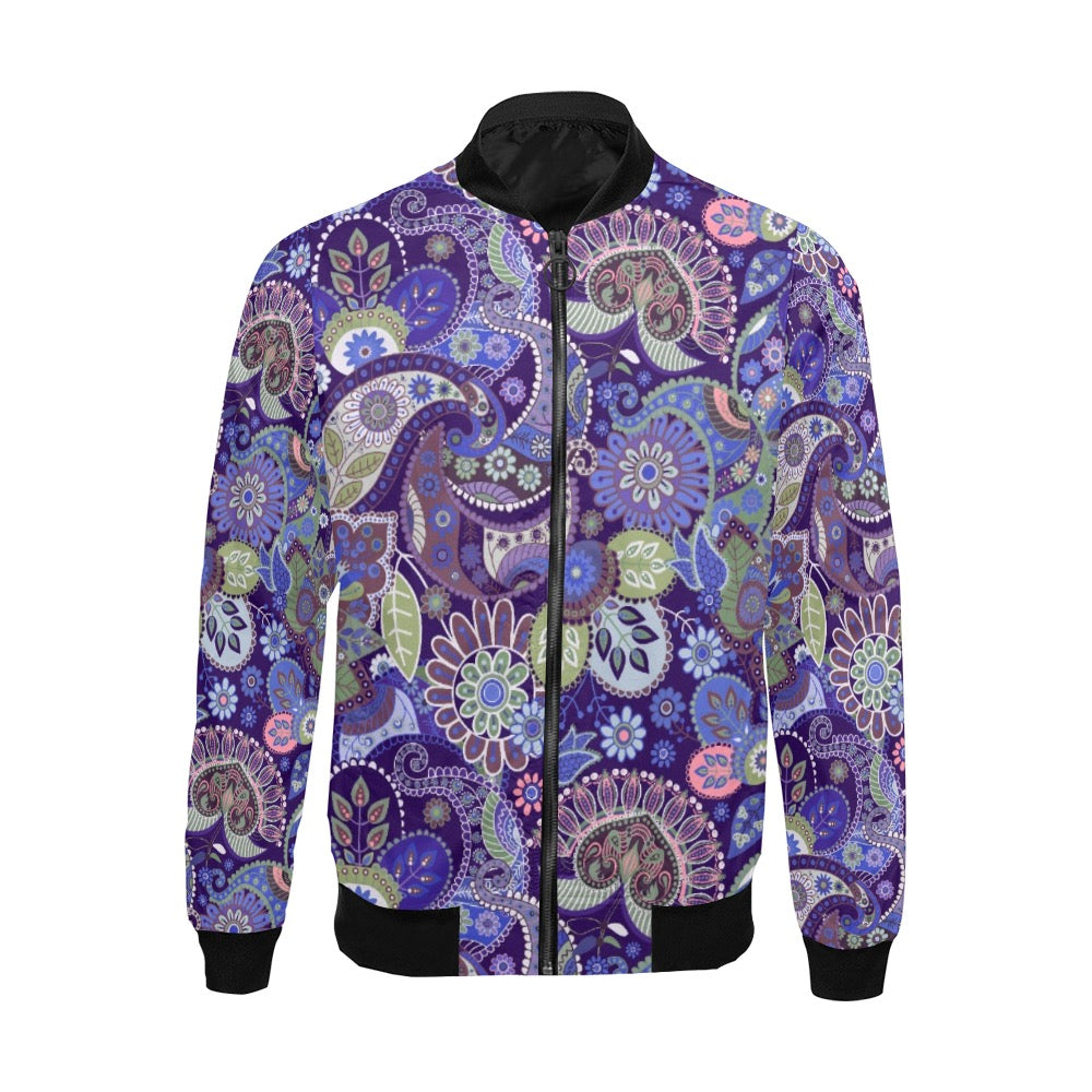 Blouson aviateur imprimé intégral pour homme (Modèle H19) 