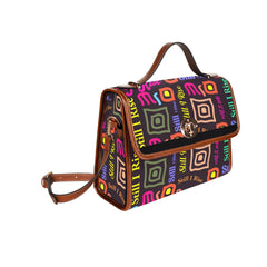 Waterproof Canvas Bag-Brown (All Over Print) (1641)