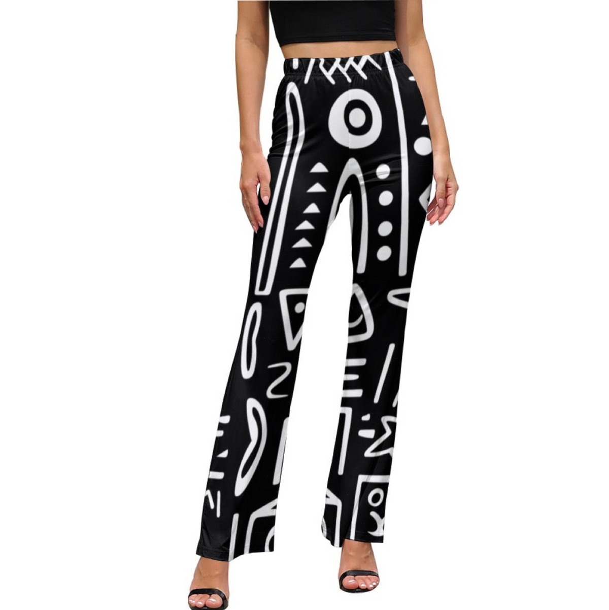 Women's AfroCentrc Pattern Harlem Renaissance LP Flared Pants