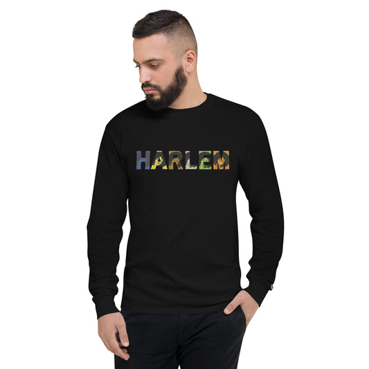 Harlem Afro Men's Champion Long Sleeve Shirt