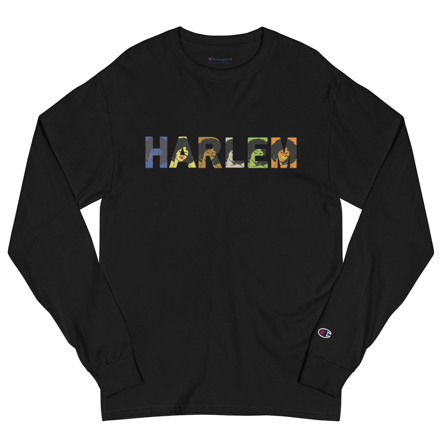 Harlem Afro Men's Champion Long Sleeve Shirt