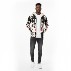 Men’s African Print Full Zip Hoodie – All-Over Tribal Pattern Fashion Jacket (3)