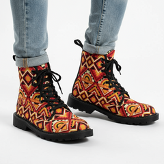 Men's Lace Up Canvas Bootss (Model1203H)