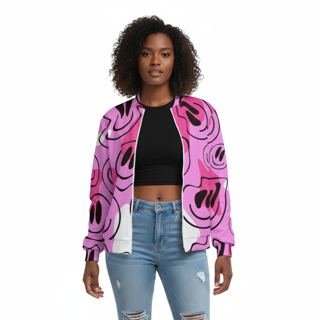 Women's Long Sleeve Zipper Jacket