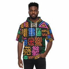 Men’s Short-Sleeve Fleece Hoodie (Model H54)