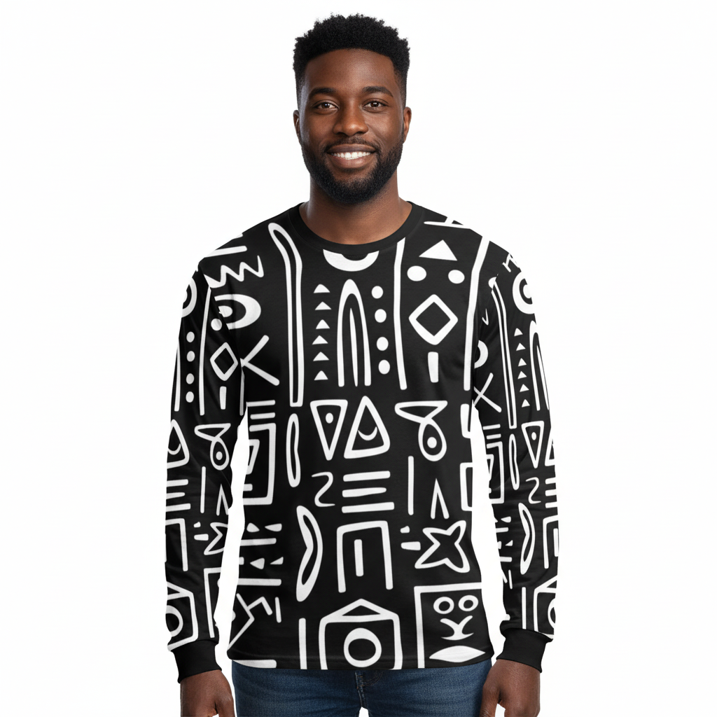 Men’s Long-Sleeve T-Shirt (Model T51)