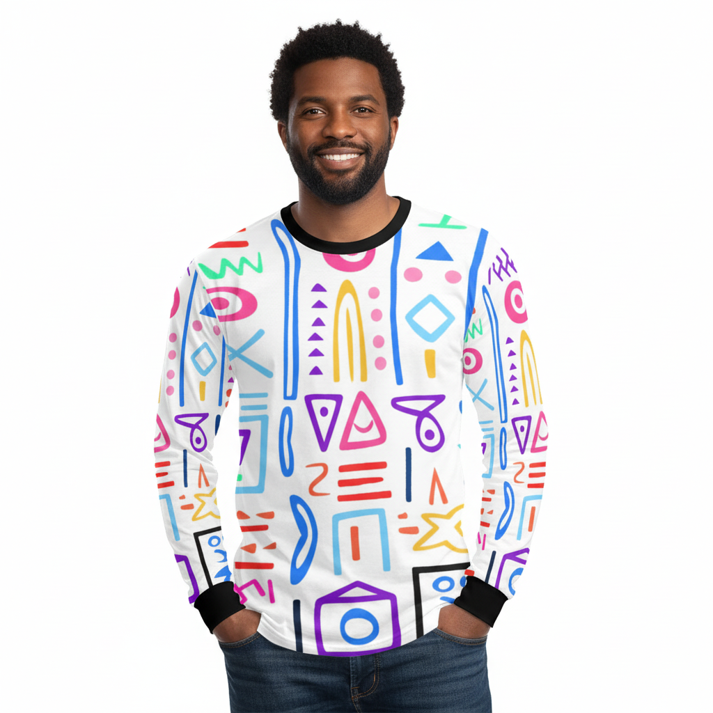 Men’s Long-Sleeve T-Shirt (Model T51)