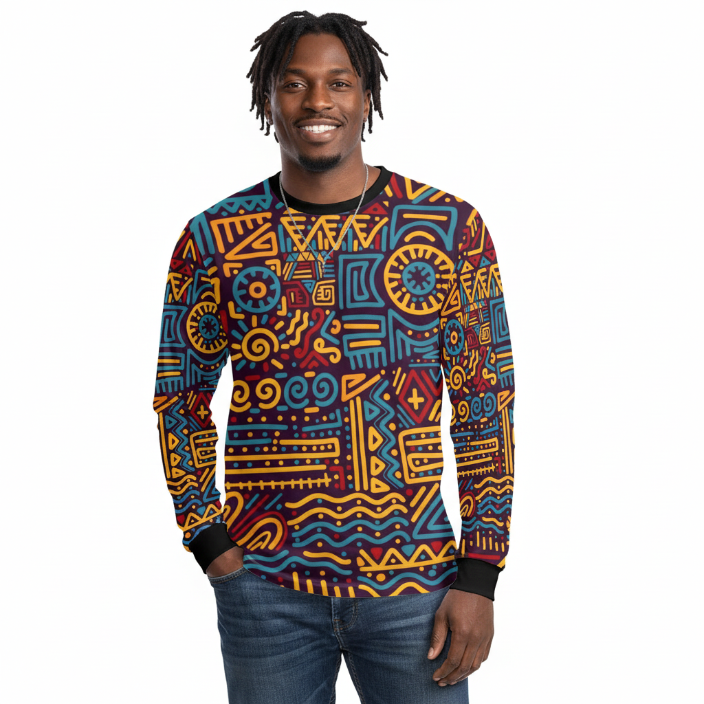 Men’s Long-Sleeve T-Shirt (Model T51)