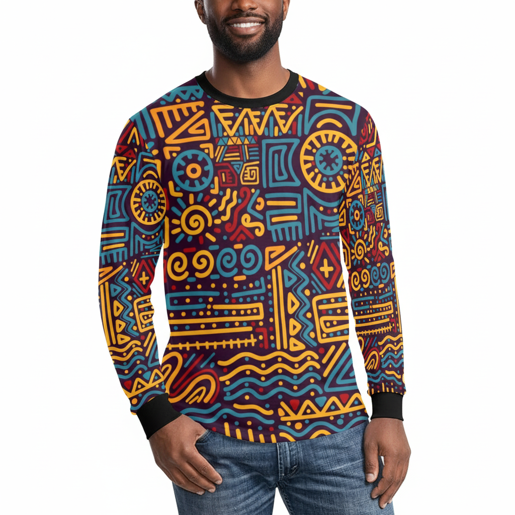 Men’s Long-Sleeve T-Shirt (Model T51)