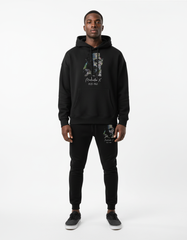 Black Iconic Calligraphy Hoodie Set