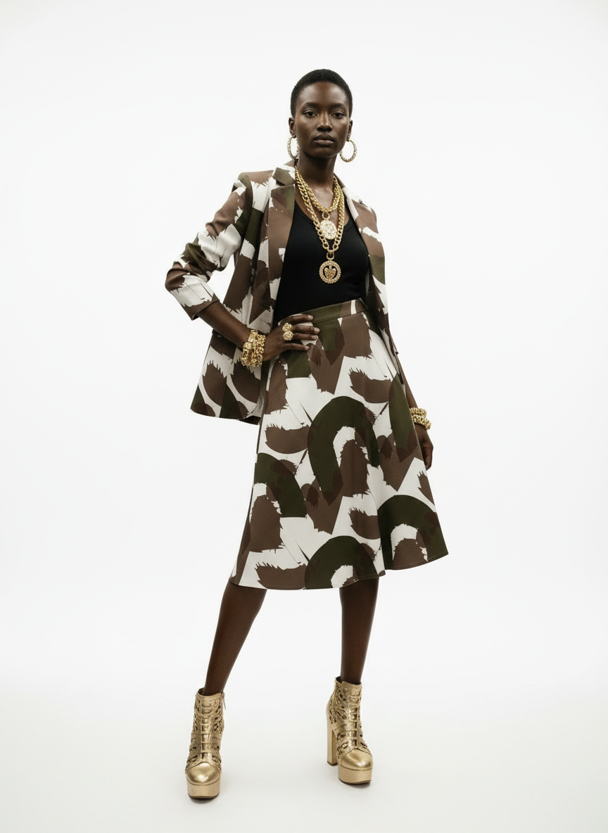 Women's Casual Skirt Suit