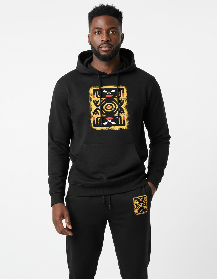 Tribal Print Hoodie Set