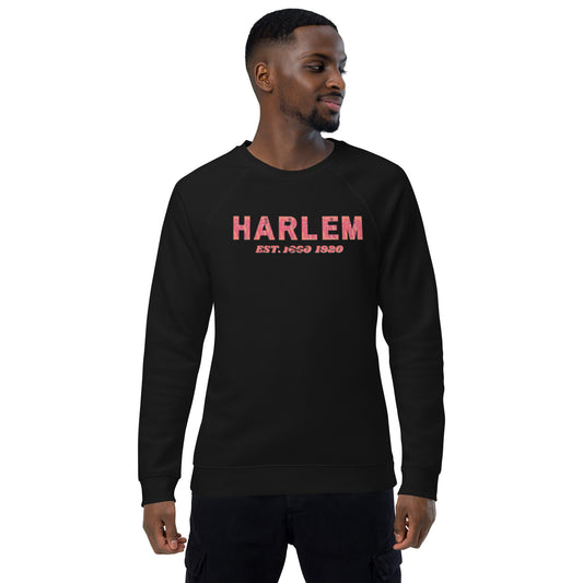 Harlem Unisex organic raglan sweatshirt