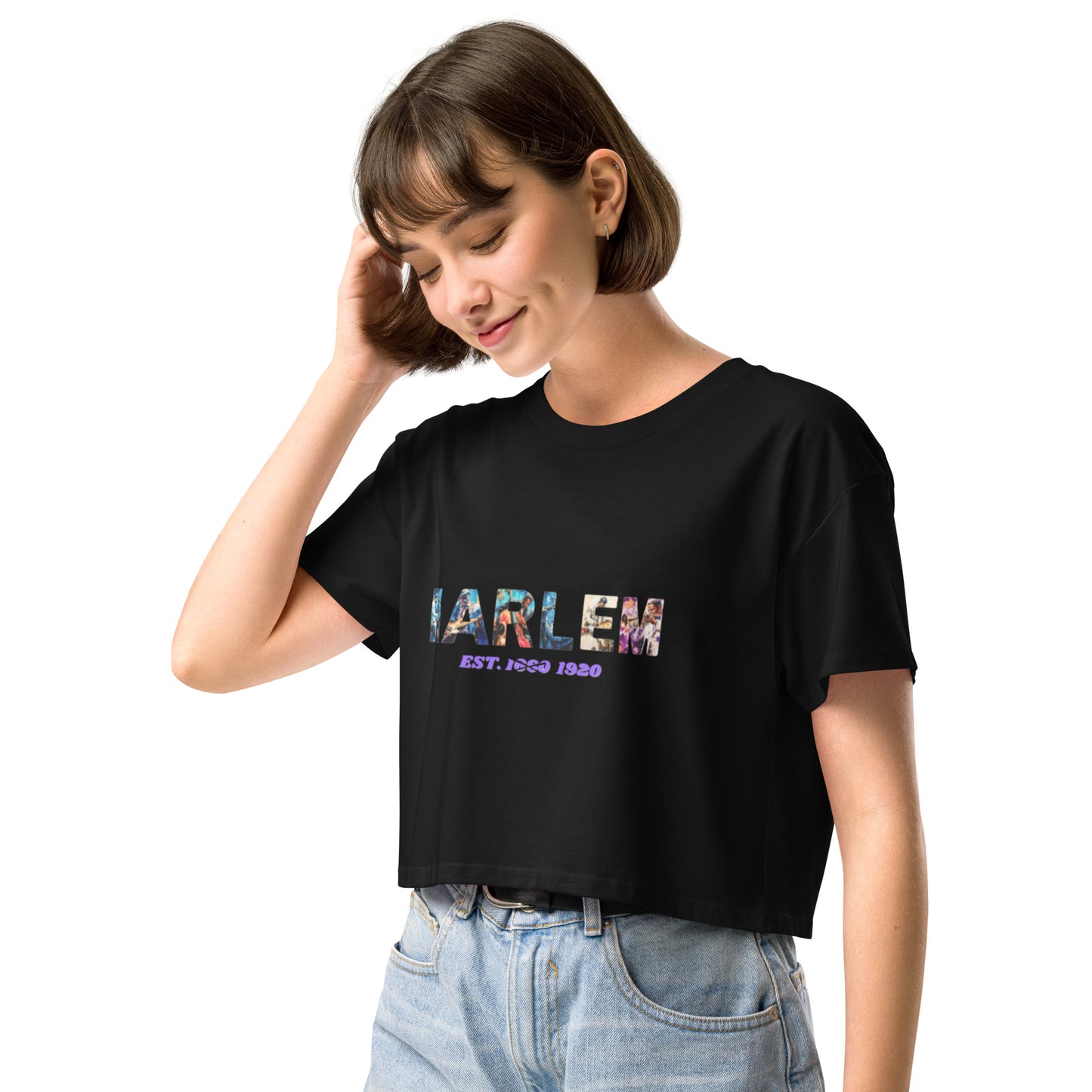 Harlem Jazz Musician Women’s crop top